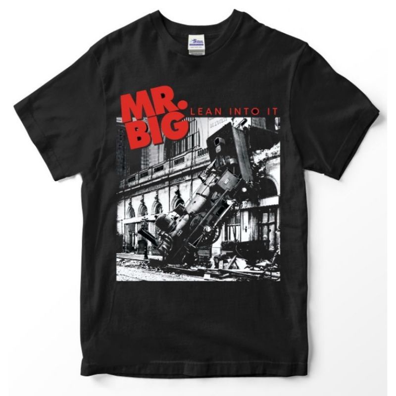 KAOS MR BIG LEAN INTO IT Premium Tshirt mrbig KAOS band vintage oversize
