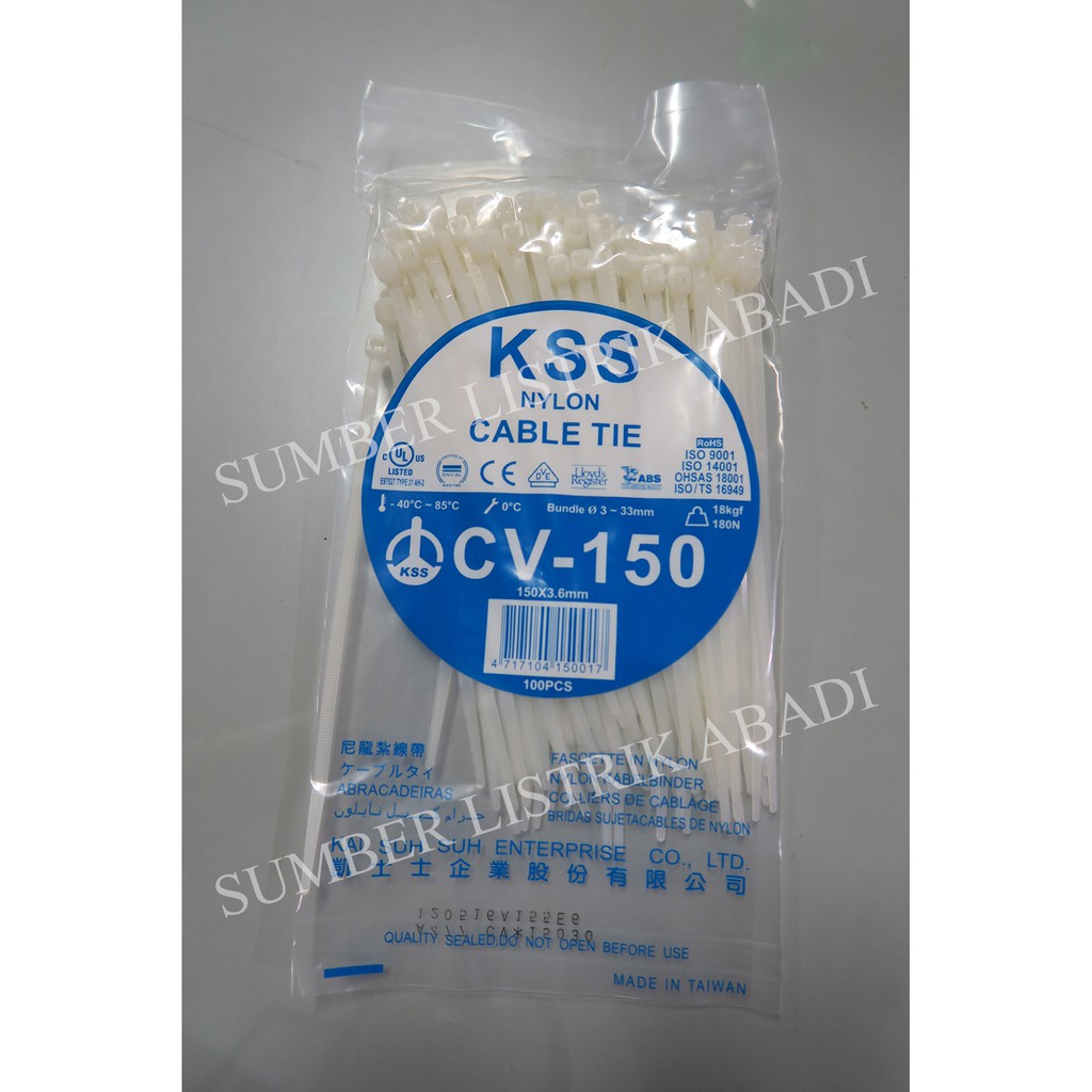 

KSS Cable Tie / Kabel ties / pengikat kabel 15 cm KSS CV 150