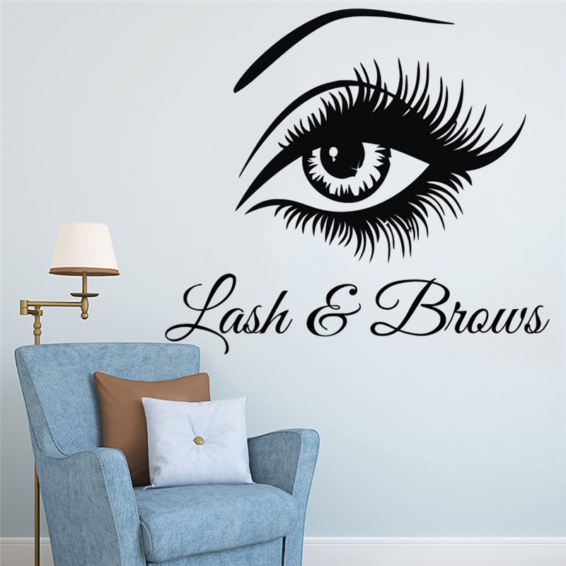 Stiker Dinding Tembok Kaca Cermin Salon Kecantikan Beauty Salon