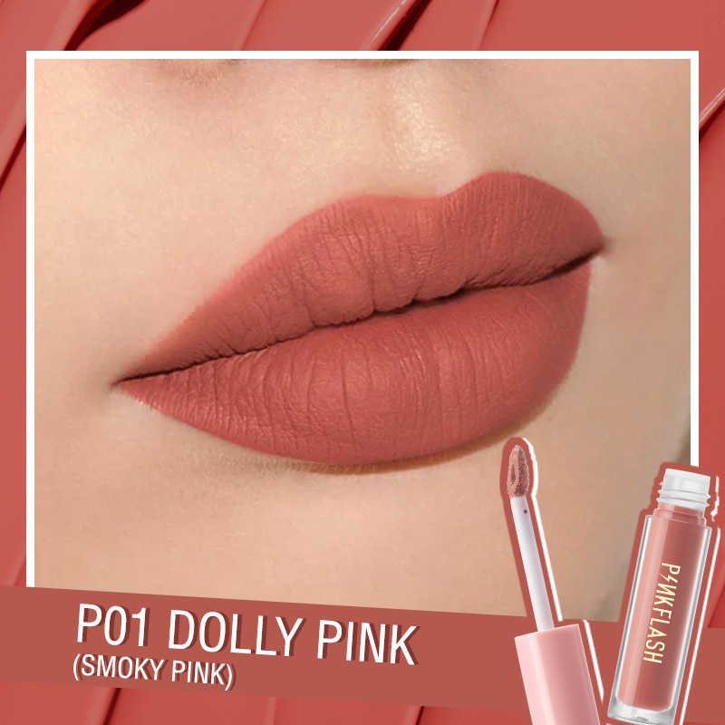 PINKFLASH OhMyLove 3PCS Matte Lipstik Lembut Tahan Lama Pelembab Pigmentasi Tinggi P Series