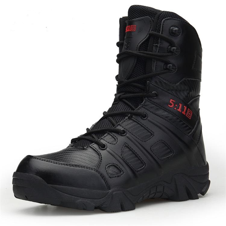 promo sepatu boots arboo pdl pria safety 511 tactical black ujung besi original kuat dan tahan lama