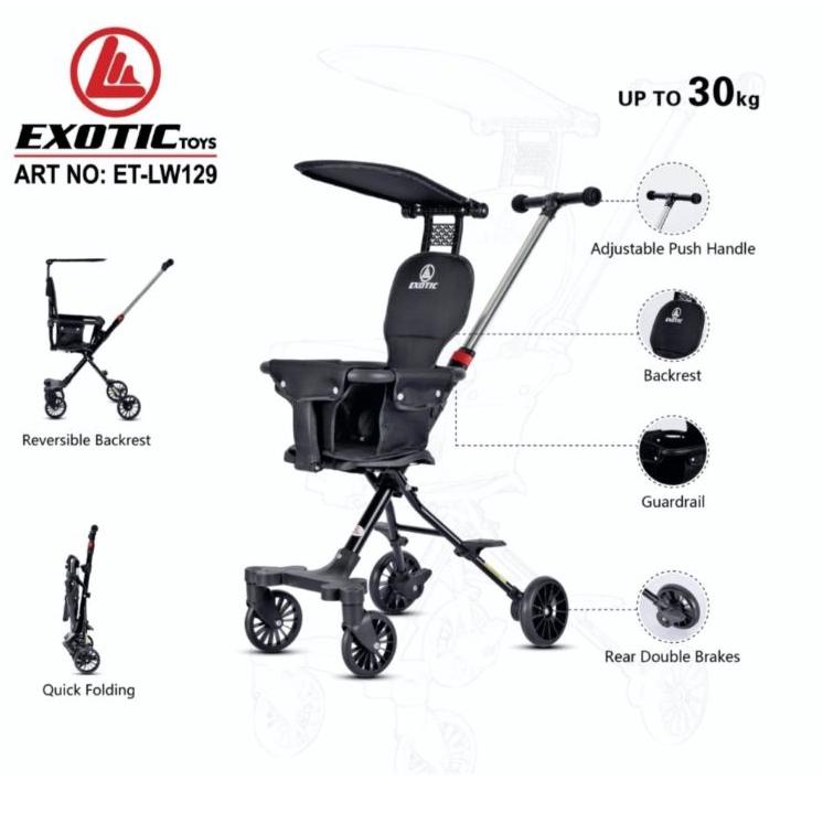 HKG.19Au22w ‑ ...STROLLER SEPEDA ANAK MIKRO TRIKE EXOTIC MAGIC Stroller Exotic MIKRO LW 001 / LW 101
