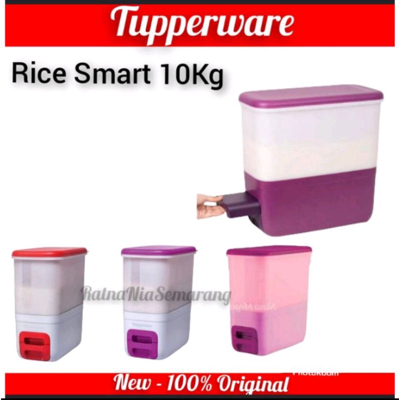 Tupperware Tempat Beras Ricesmart Rice Smart Box Bok Rice Dispenser kapasitas 10 kg