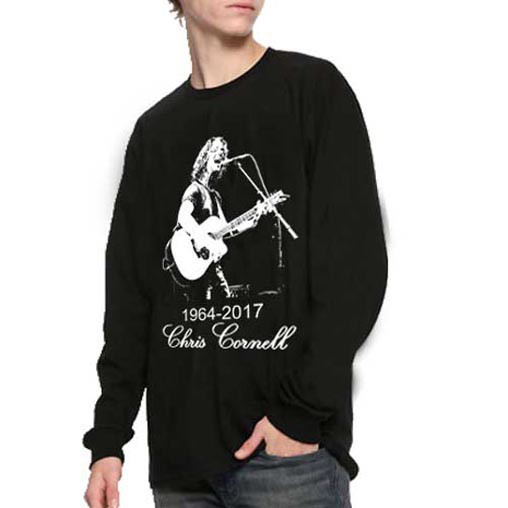 Kaos Tangan Panjang Temple Of The Dog Chris Cornell Memorial New Longsleeve Tshirt