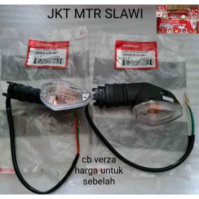 sein assy depan atau riting cb verza 150 led k18 961 harga satuan asli honda