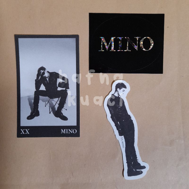 Mino XX first solo album ver 2 Sticker Polaroid Bookmark