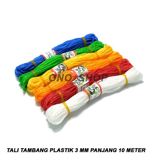 Tali Tambang Plastik 3 mm Panjang 10 Meter