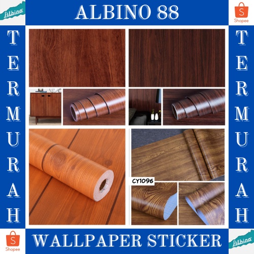 TERMURAH COD WALLPAPER STICKER DINDING MOTIF ELEGANT WALLPAPER RUANG TAMU / KAMAR TIDUR BEST SELLER