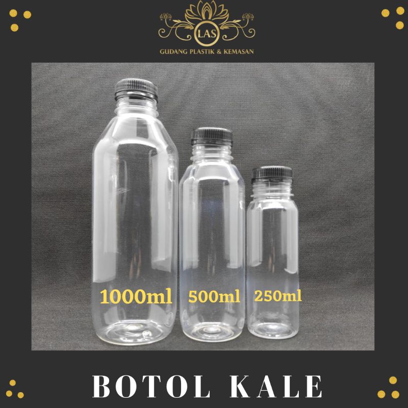 Botol Kopi / Botol Kale / Botol Jus / Botol Kekinian 250ml Premium Tebal