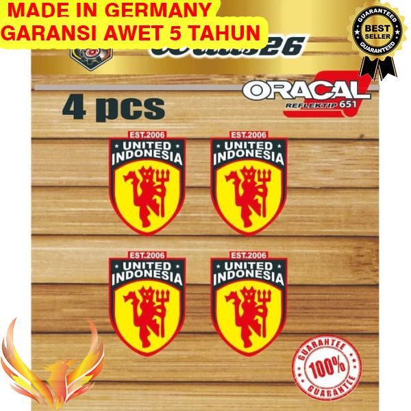 

TERMURAH Stiker Sticker Cutting Logo Club Bola United Indonesia 4 Pcs Phoenix Star