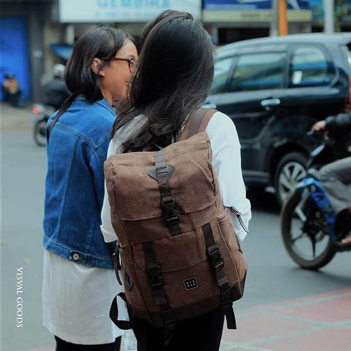 Tas Ransel Backpack Visval Metro Gendong Punggung Laptop Pria Wanita