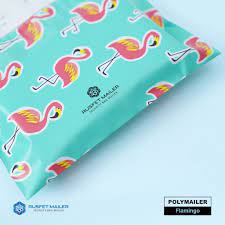 Polymailer | Plastik Packing | Plastik Packing Online | Motif Flamingo