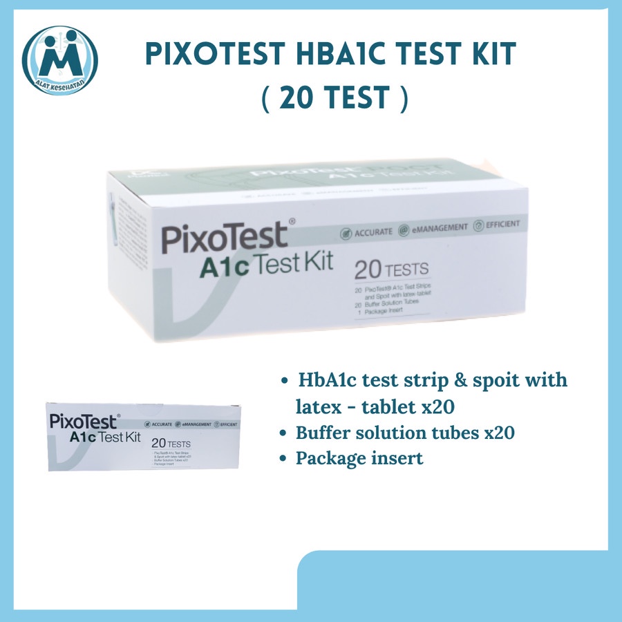 Pixotest HbA1c Kit 20 tests Pixotest A1c test Kit GEA