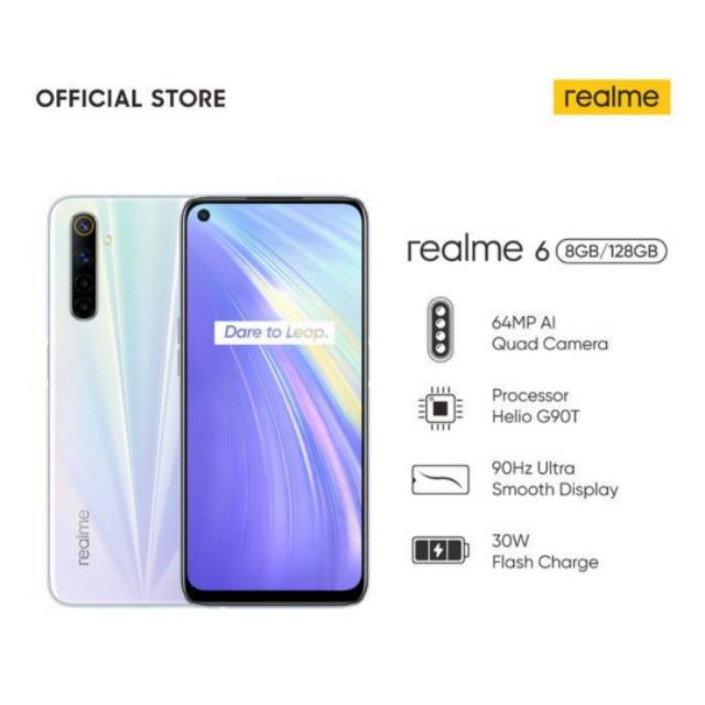 HP REALME 6 RAM 8 128GB TERMURAH BERGARANSI RESMI