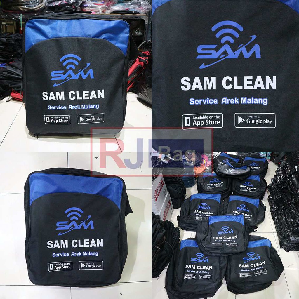 Jual Grosir Tas Raker Go Clean Ransel Kerja SAM Clean Malang Backpack Pria Distro Murah