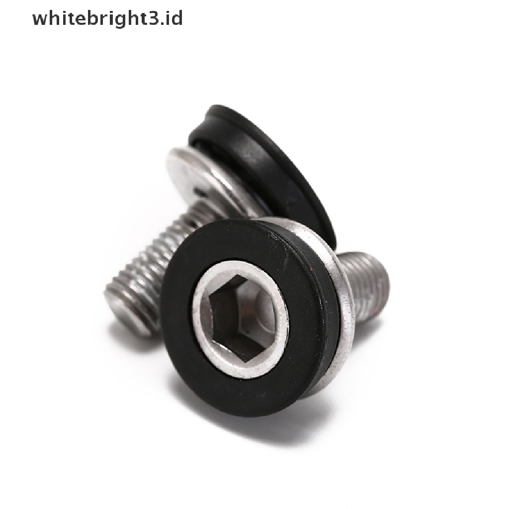 (whitebright3.id) 2pcs Baut crank bottom bracket Sepeda Tanpa Tutup Sekrup m8