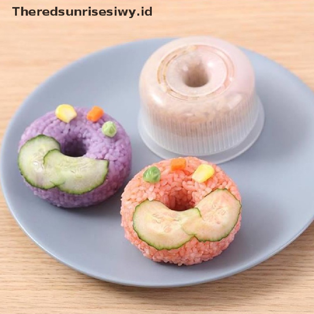 # Alat Rumah Tangga # 2pcs Cetakan Pembuat Bola Nasi Sushi Donat Kreatif Anti Lengket Untuk Rumah