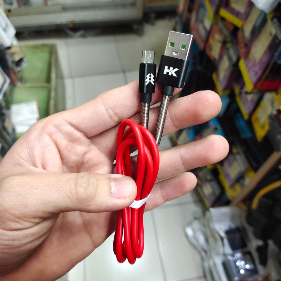 kabel data HK CA-D15 micro usb dan type c (lebar) Universal kabel charger android