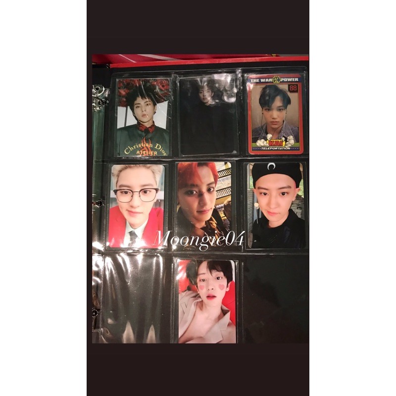 XIUMIN KAI EXO PHOTOCARD OFFICIAL