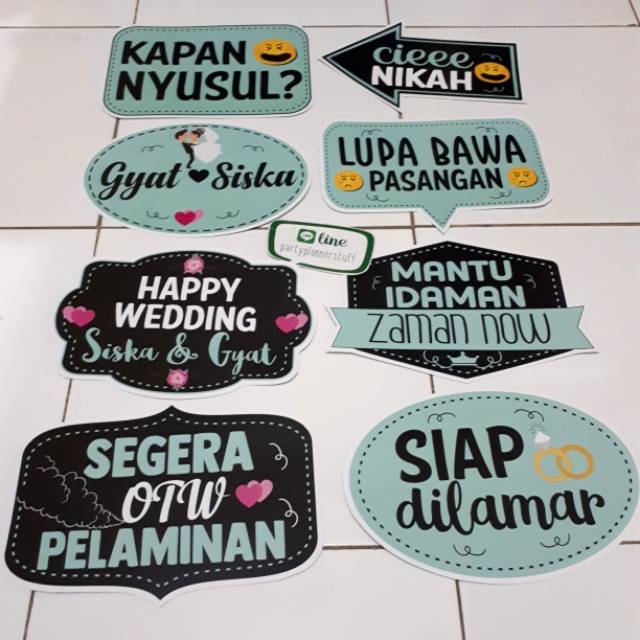 Perlengkapan Foto Wedding Nikahan Aksesoris Foto Wedding