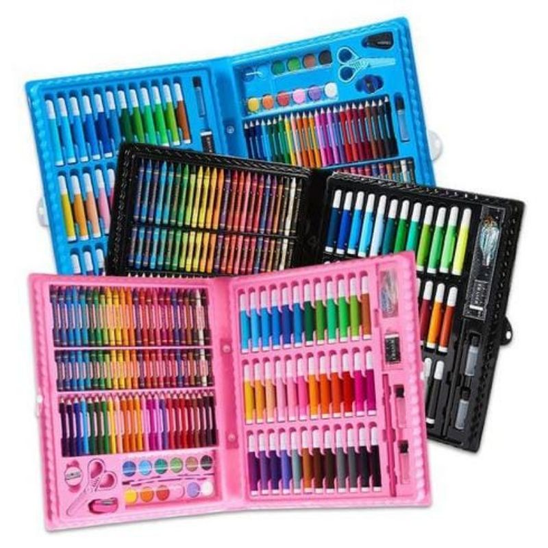 

Art set isi 150pics pensil warna set anak crayon full set alat lukis