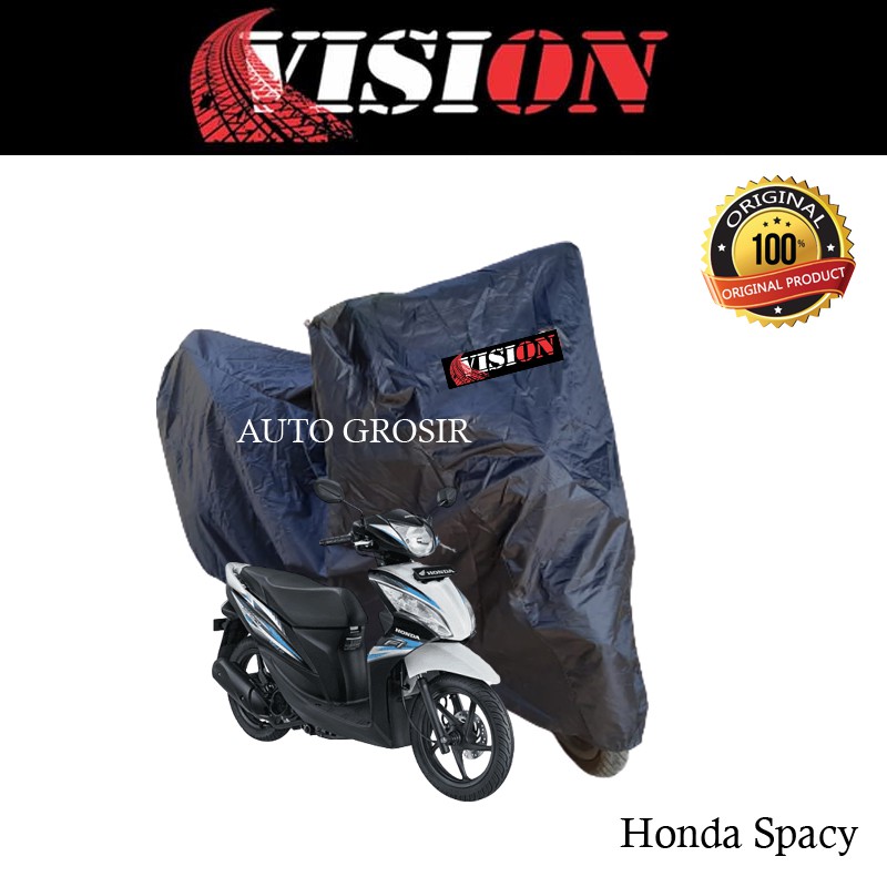 Sarung penutup motor / selimut penutup motor warna silver dan hitam