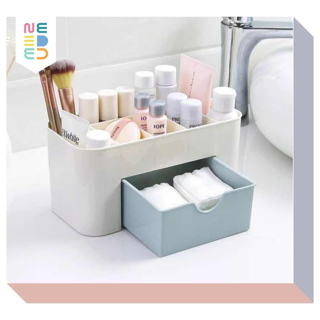 NEEDED.ID JKT | Desktop Storage Rak Meja Kosmetik Kotak Serbaguna Keranjang Multifungsi Box Organize