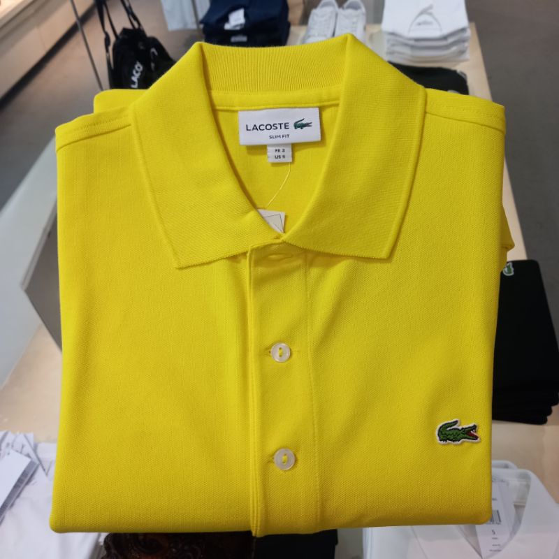 Polo Lacoste Slim Fit yellow Original