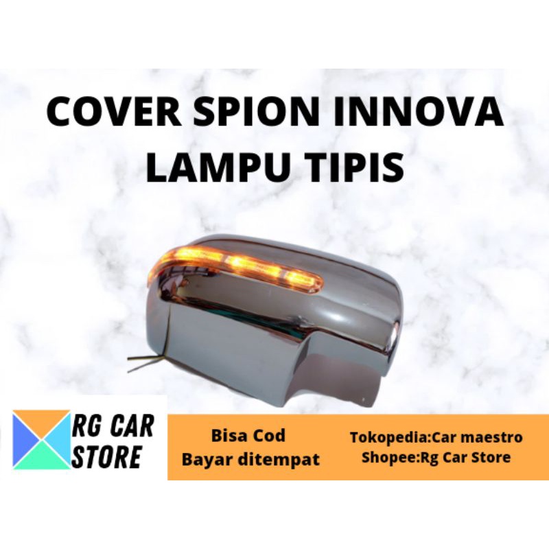 COVER SPION AVANZA 2016-2018 CHROME PLUS LAMPU SEIN