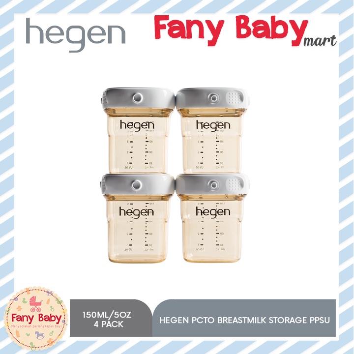 HEGEN PCTO BREASTMILK STORAGE PPSU (4 PACK) 150ML/5OZ