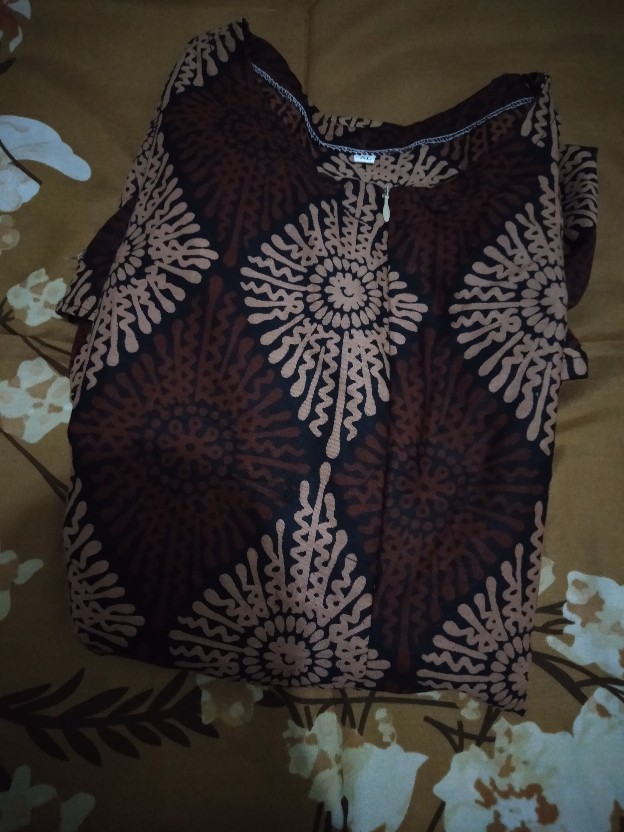 S M L Xl Xxl 3l 4l 5l Tunik Batik Wanita Diana