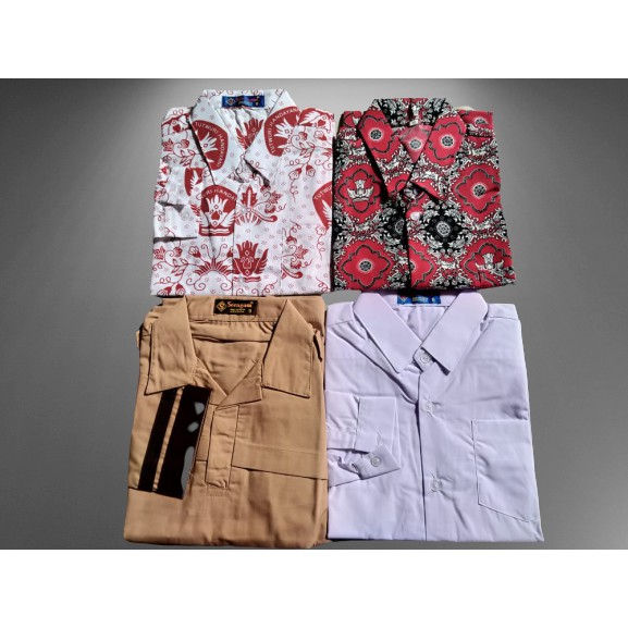 SERAGAM SEKOLAH SD LENGAN PENDEK SERAGAM SEKOLAH MEREK PURNAMA SERAGAM WARNA PUTIH