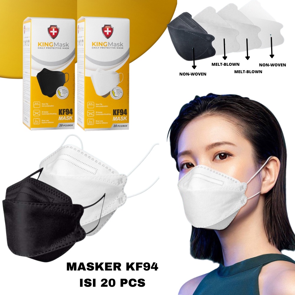 Masker Model Korea KF94 5Ply 4 Ply Premium Quality Mask-JM