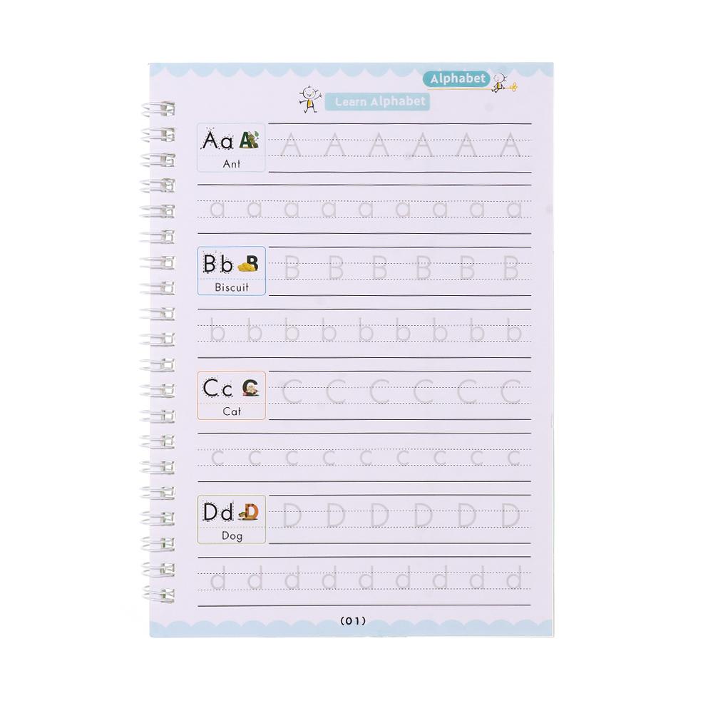 Pineapple 4PCS /pack Buku Latihan Set Kata Copybook Tulisan Tangan Kaligrafi Kaligrafi Inggris Kaligrafi