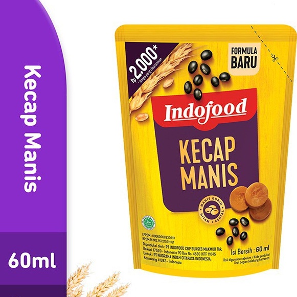 Kecap Manis Indofood 60ml Kemasn Refill