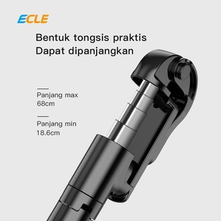 ECLE ETS1009 Selfie Stick Bluetooth 2 In 1/ Tongsis Bluetooth 2 In 1 Monopod Bluetooth