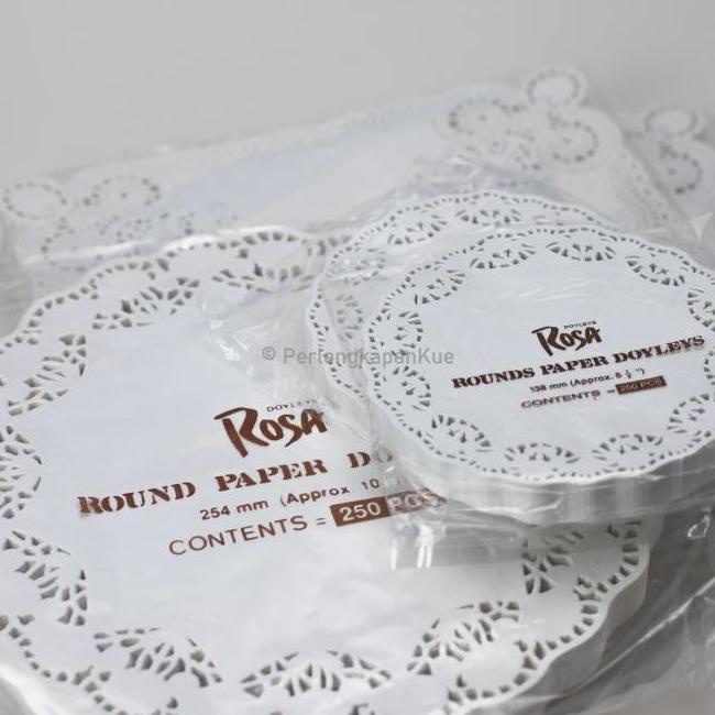 Kertas Roti/ Paper doilies / alas renda kue (Per 250 pcs) - Kotak