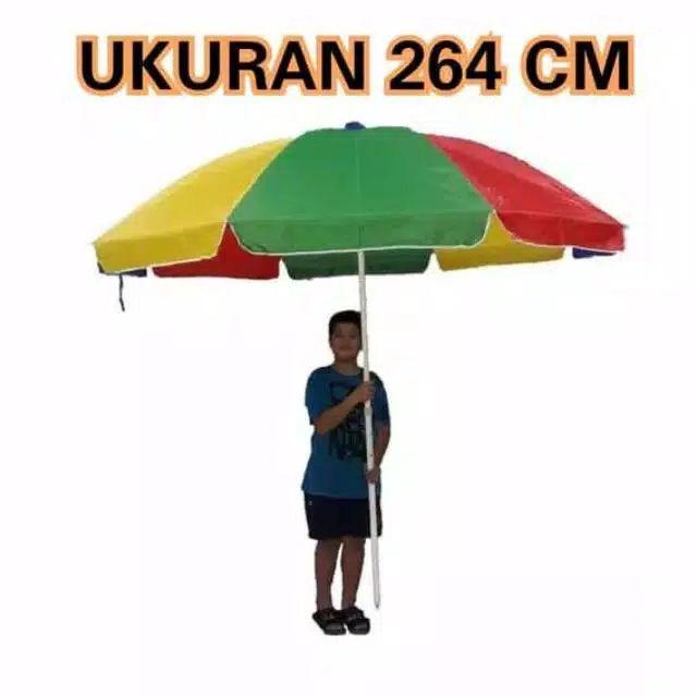Payung Tenda / Payung Cafe / Payung Pantai Parasol Pelangi 240 Cm ( 48 )