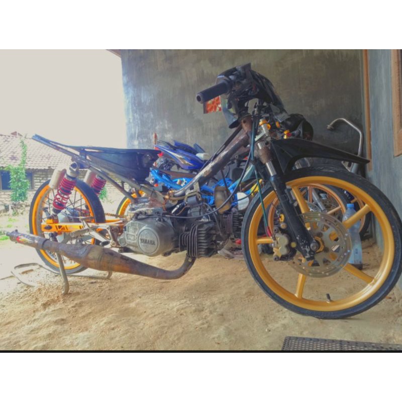 Knalpot Creampie Jogja FIZR FORCE1 F1ZR Creampie Jogja Drag Bike  Original Jogjakarta Sleep Engine K