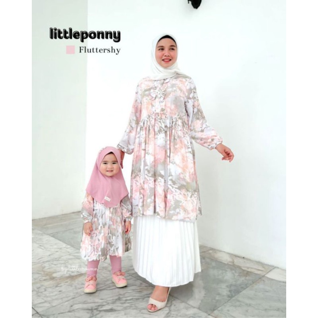 Setelan Anak Set Hijab 3 in 1 Little Ponny