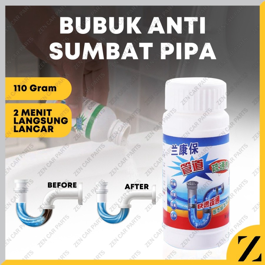 Obat Bubuk Anti Sumbat Pelancar Pembersih Saluran Air Pipa Anti Mampet