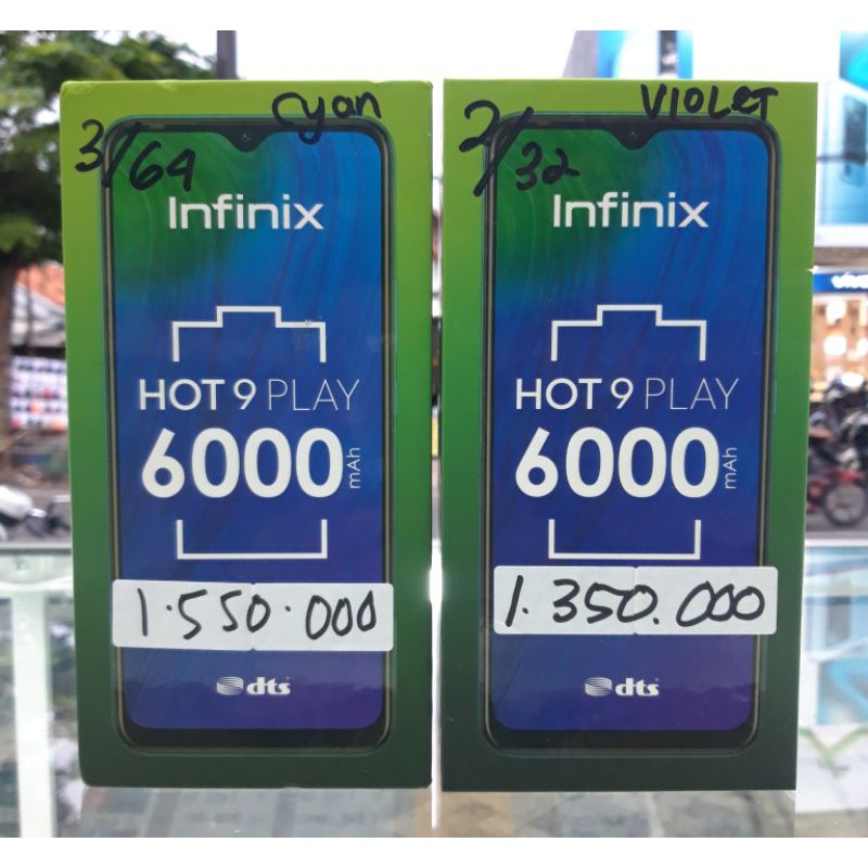 INFINIX HOT 9 PLAY RAM 3/64GB NEW GARANSI RESMI