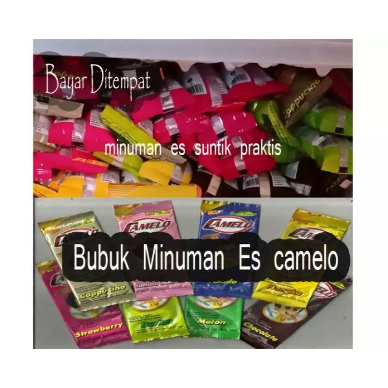 

(Bisa request) Paket Mix Bubuk Minuman Es Camelo(190 & 200 pcs)/ Bubuk minuman aneka rasa