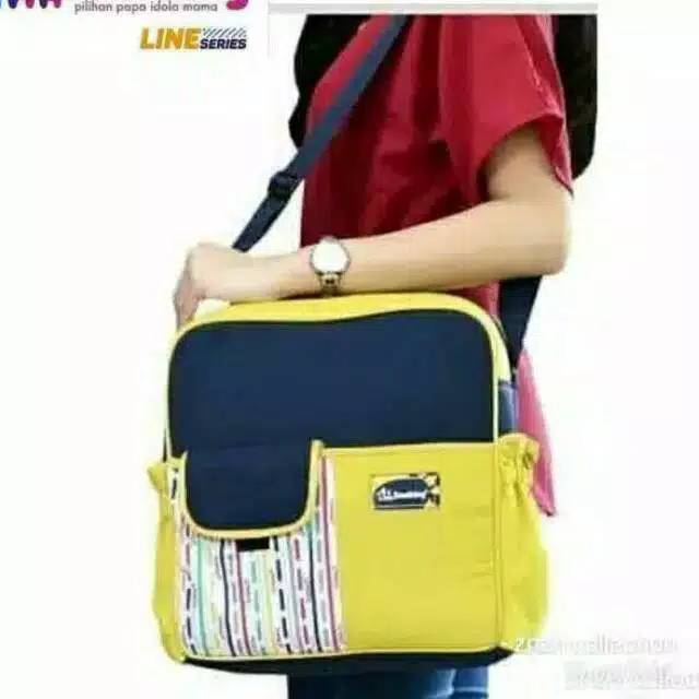 TAS PERLENGKAPAN BAYI SNOBBY BABY LINE SERIES TANGGUNG TPT 1673-TAS BAYI LINE SERIES UKURAN 33X33 CM