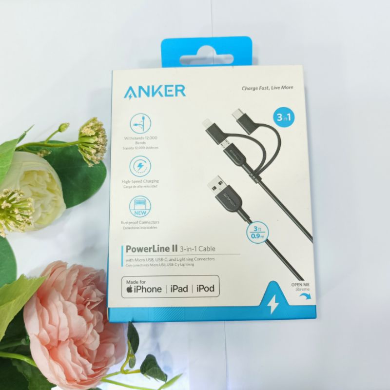 Powerline II 3in1 Cable Anker