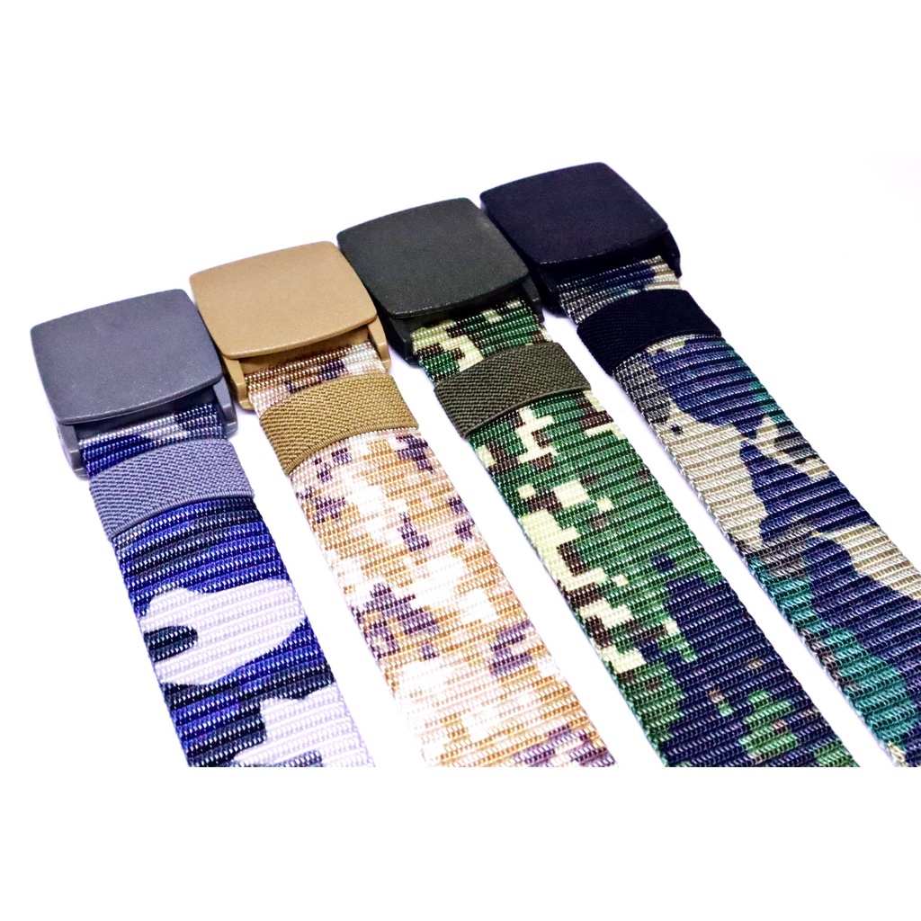 TALI/ IKAT PINGGANG PRIA NYLON CANVAS TACTICAL ARMY SABUK ANTI DETECTOR DSN-F