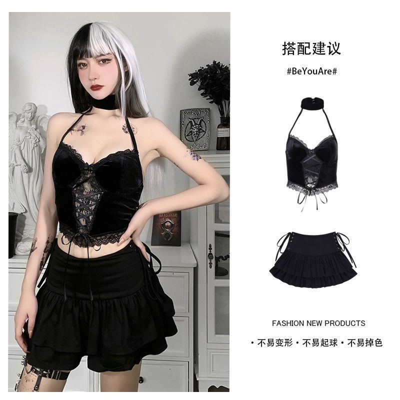 impor [48 jam pengiriman] BEYOUARE Eropa dan Amerika Serikat renda renda atas kecil kamisol pakaian