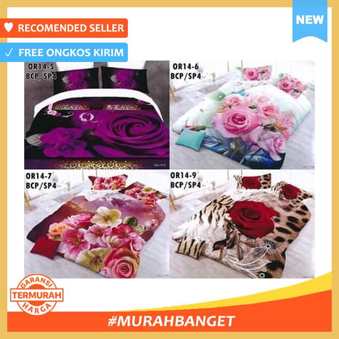 SPREI 3 DIMENSI TIPE OR14 KING & QUEEN SIZE 160 180