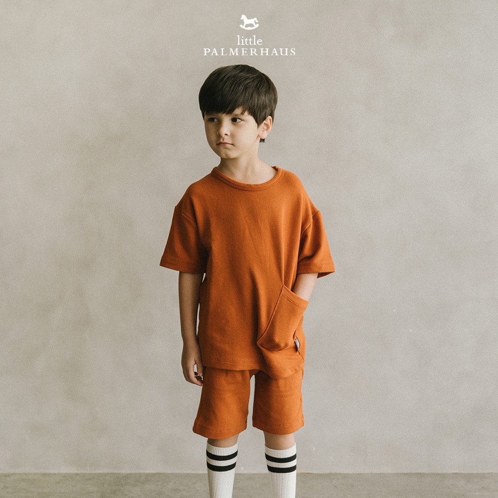 PROMO 7.7 PROMO BAJU LEBARAN Little Palmerhaus Oversized Tee Kaos Anak Laki-Laki/Perempuan Relax Jersey Shorts Celana anak 1-6 th