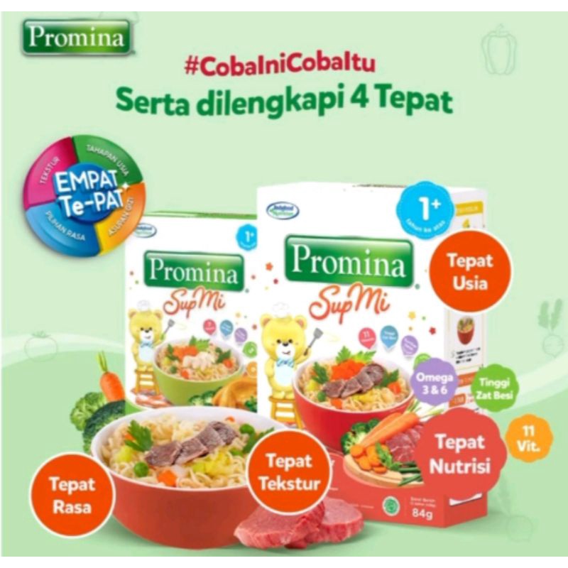 

promina sup mie rasa ayam sayur/daging usia 1 tahun ke atas 81gr